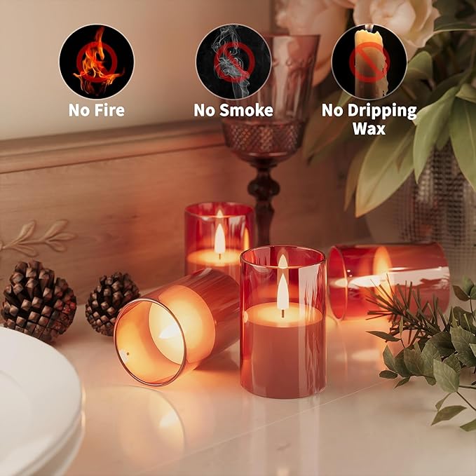 12Pack Flickering Flameless LED Candles - Image 3