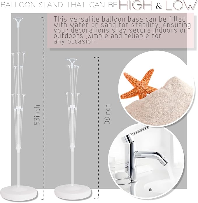 Balloon Column Kit for Floor- Set of 2, Balloon Column Kit for Floor or Table - Image 3