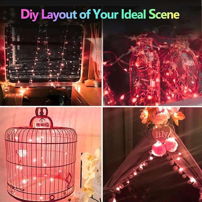 2 Pack 100LED Battery Operated Fairy Lights - Image 5