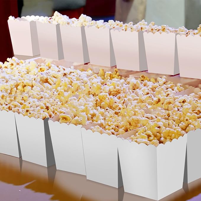 200 Pcs Popcorn Boxes Mini Paper Popcorn Box Cardboard Popcorn Container - Image 4