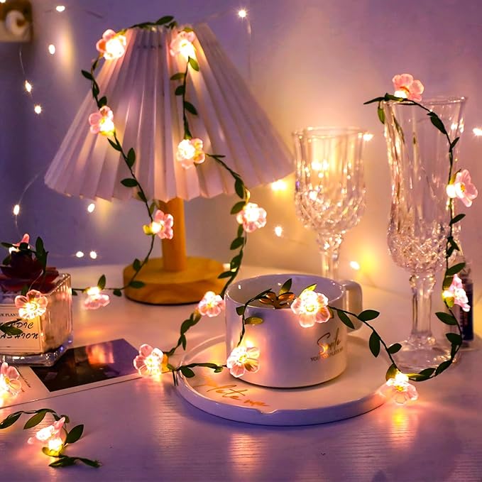 Decorative Fairy Vine Flower String Lights - Image 2
