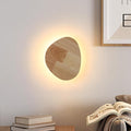Modern Minimalist Plug in Wall Sconces, 9.4'' Plug-in Or Cordless Wood by ATALUZ