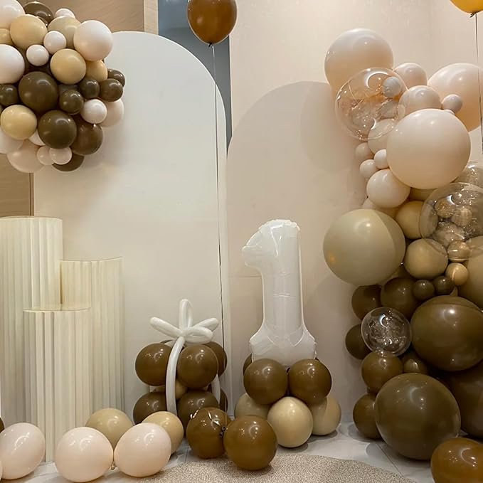 90pack Brown Balloons Different Size 18/12/10/5 Inch Brown Balloon Garland Arch - Image 5