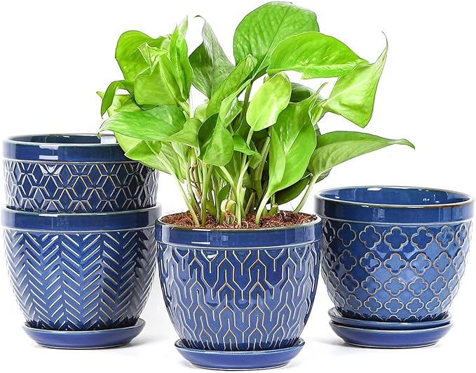 Sureasy Ceramic Indoor Plant Pots by Sureasy