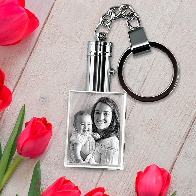 ArtPix 3D Crystal Photo Custom Keychain Picture, Customized Personalized Gift - Image 7