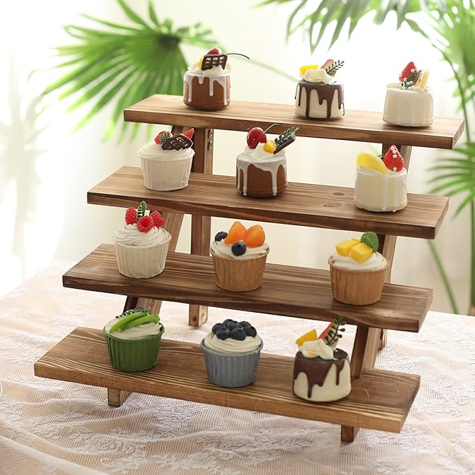 SwallowLiving Wooden Rustic Cupcake Stand - Image 7
