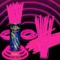 100 Pack 8” Pink Glow Sticks Bulk by Taikula