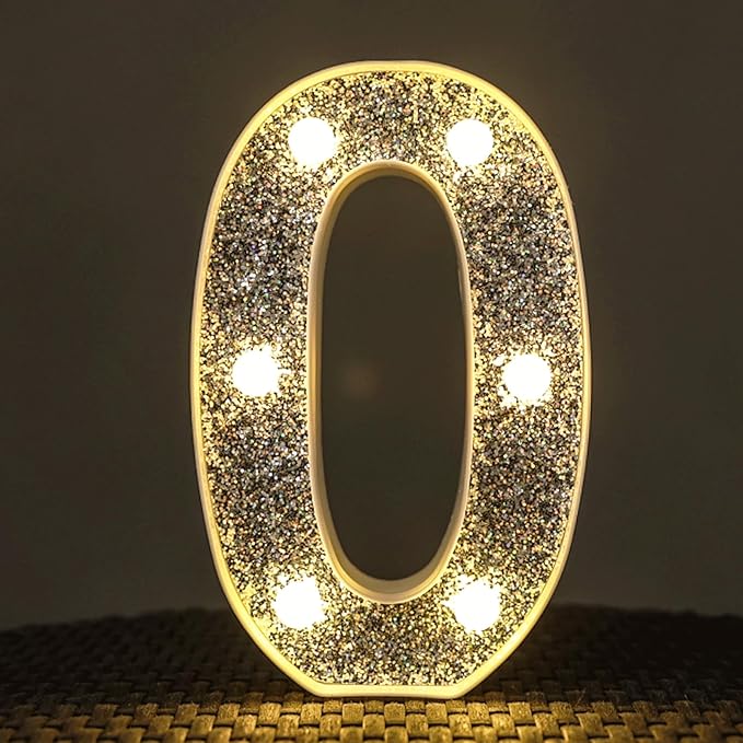 Light Up Marquee Letters for Table Decorations, Glitter Signs for Prom by NWLIGHT
