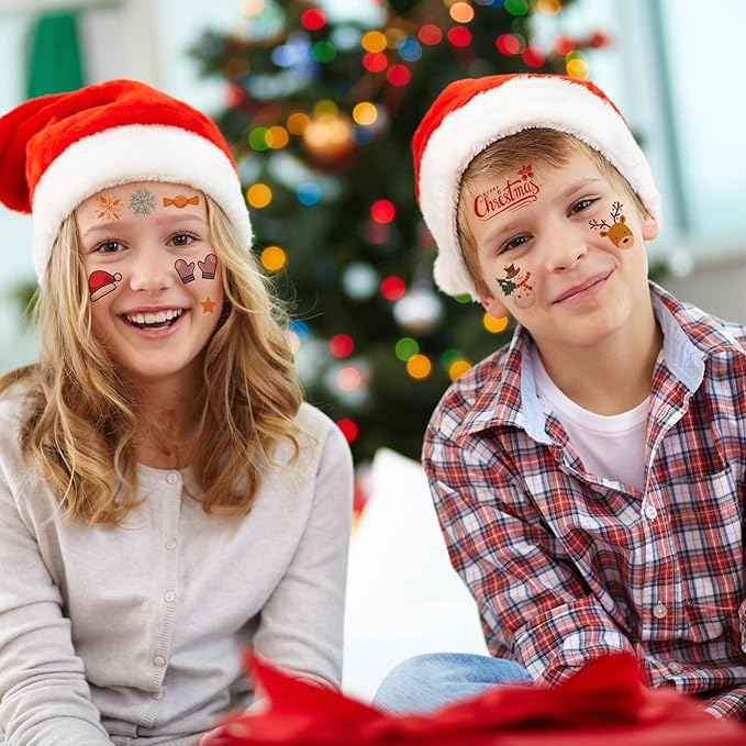 42 Sheets Christmas Temporary Tattoos - Image 4