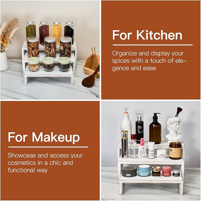 Set of 3 Wooden Rustic Cupcake Stand - Image 7