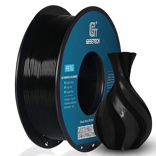 Geeetech PETG Filament 1.75mm, 1 KG Spool 3D Printer Filament, High-Toughness by GEEETECH