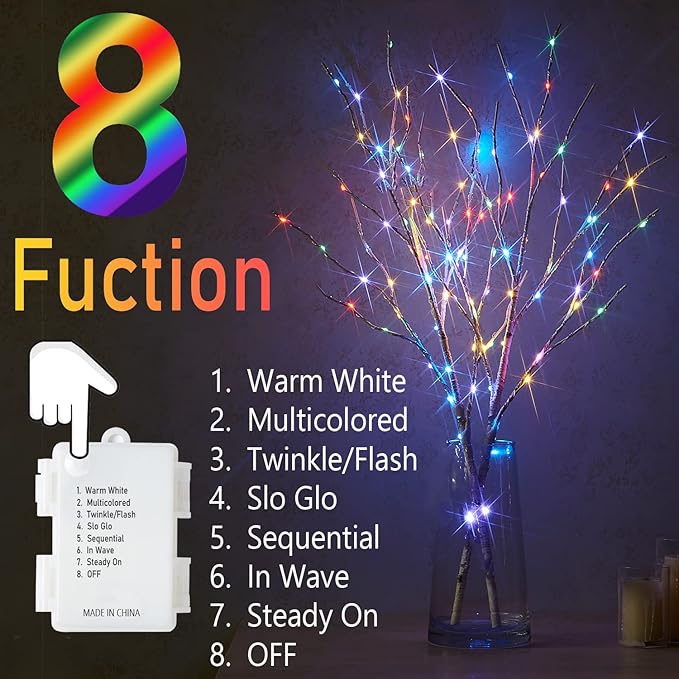 Fudios Lighted White Birch Branches - Image 3