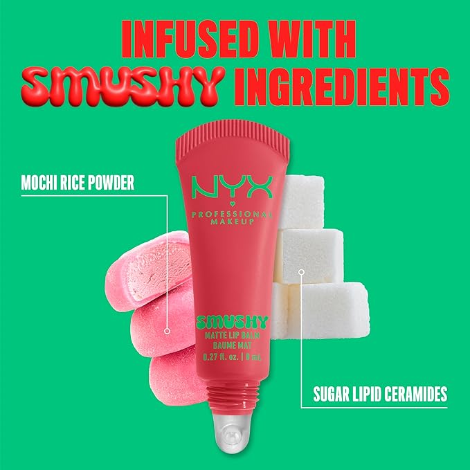 NYX PROFESSIONAL MAKEUP Smushy Matte Lip Balm, Tinted Lip Moisturizer - Image 5