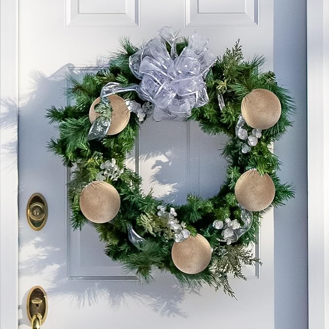 Brown Velvet Christmas Ornaments - Image 5