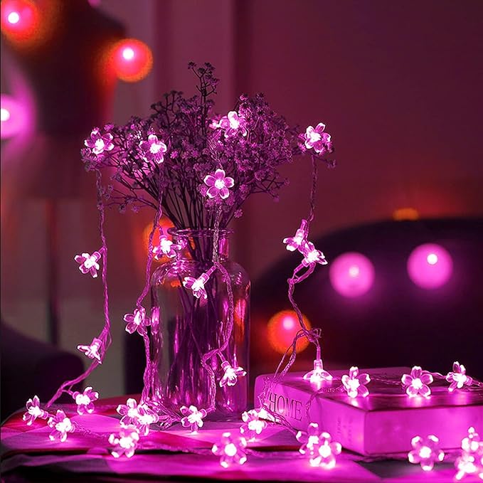 Fairy Flower String Lights Decor, USB & Battery Lighted Decorative Cute Cherry - Image 9