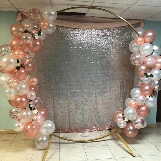 Rose Gold & White Balloons - Image 6