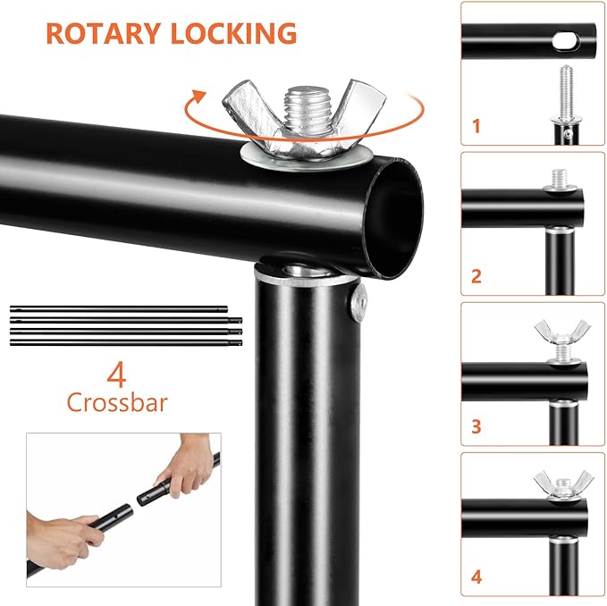 Backdrop Stands, MSKIRA Photo Backdrop Stand Kit 10ft X 7.5ft, Back Drop - Image 4