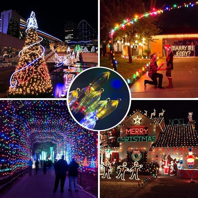Christmas Lights 50 LED String Lights Battery Operated Clear Mini Lights18ft - Image 2