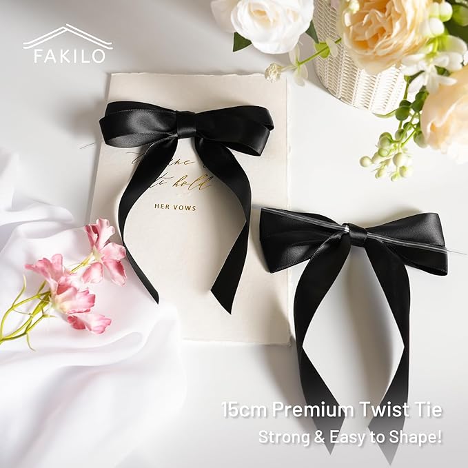 Black Bows for Gift Wrapping - Image 5
