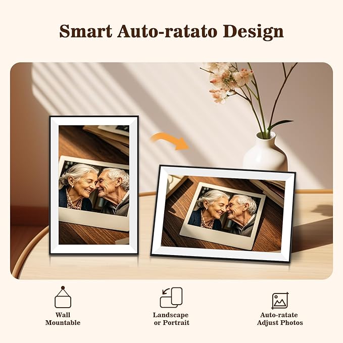 Digital Picture Frame, Frameo 10.1 inch Smart WiFi Digital Photo Frame - Image 6