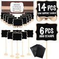 LotFancy 20 Pack Mini Chalkboard Signs by LotFancy