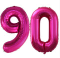 GOER Number 90 Balloons for 90th Birthday Party Decorations, 42 Inch Jumbo Foil by GOER