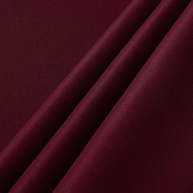 sancua 2 Pack Burgundy Tablecloth 54 x 54 Inch, Stain and Wrinkle Resistant - Image 7