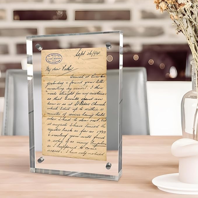 8x10 Inches Acrylic Picture Frames 1 Pack, Double Sided Magnetic Photo Frames - Image 8