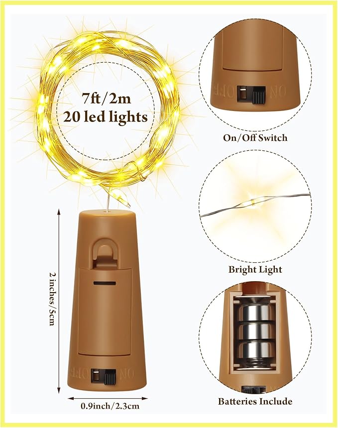 Hortsun 80 Pack Wine Bottle Lights - Image 2