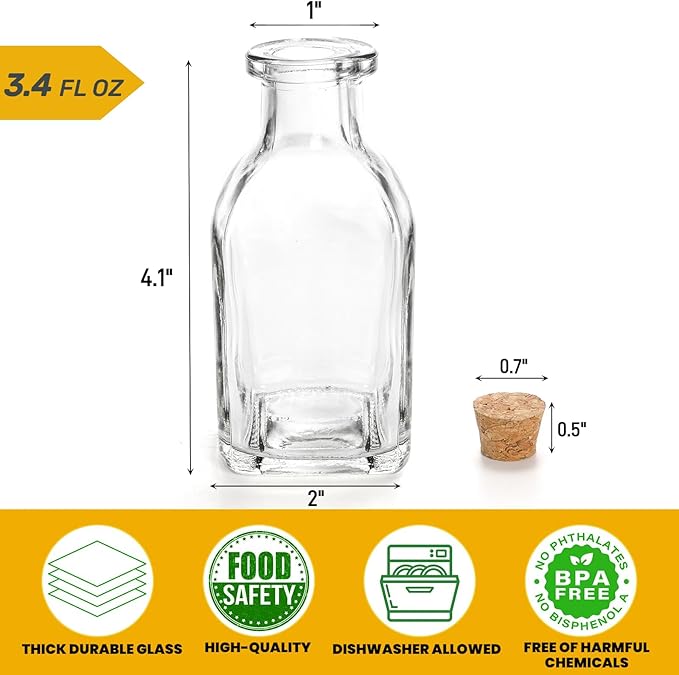 ZOOFOX 20 Pack Glass Bottles - Image 2