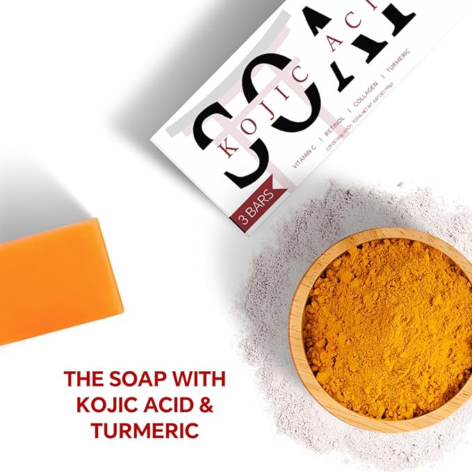 Kojic Acid Soap, Turmeric Soap Bar - Image 5