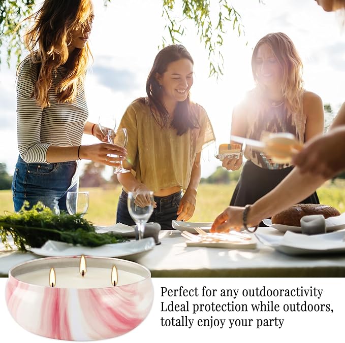 30-Hour Citronella Candle Set – 4 x 12oz Soy Wax Candles - Image 7