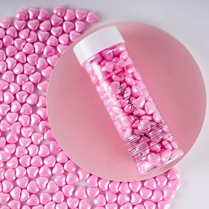 Kasvan Pink Heart Shapes Sprinkles - Image 3