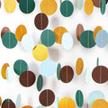 Sage-Green Gold Brown Party Decorations - 52FT Paper Streamers Gender Neutral by HongTongTong
