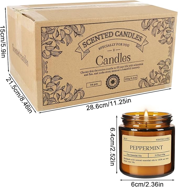 24-Pack Scented Candle Gift Box - Image 4