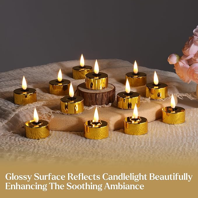Eywamage Gold LED Tealights - Image 7