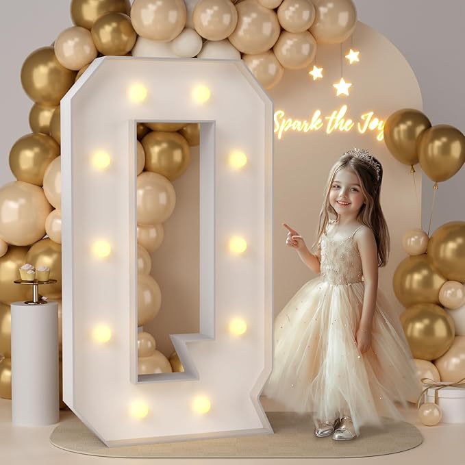 JoyMuse 4FT Marquee Light Up Letters, Large Marquee Letters 4 Feet Tall by Unknown