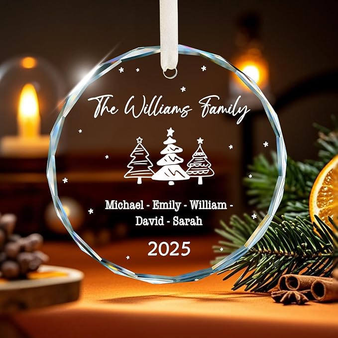 Family Christmas Ornaments 2025 Personalized, Family Ornaments - Image 3
