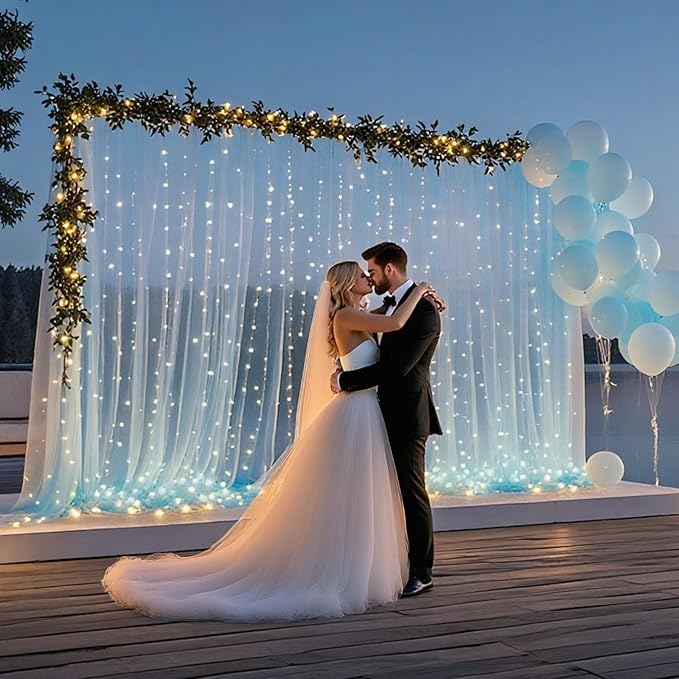 10×8ft Tulle Backdrop Curtains - Image 7