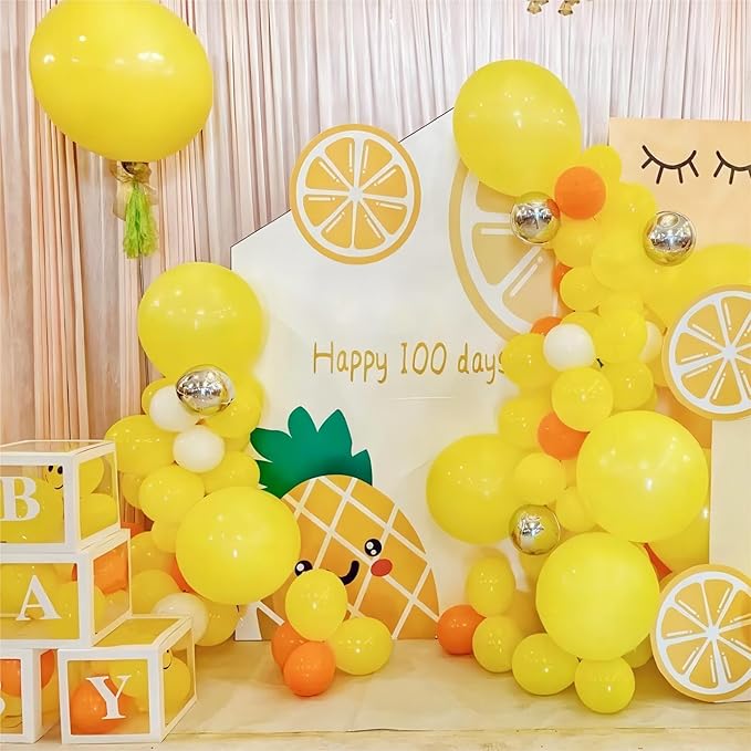 100pcs Balloons, 12 inch Yellow Latex Balloons Helium Quality - Image 6
