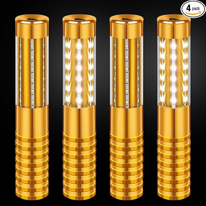 4 Pieces LED Strobe Baton Light Rechargeable Bottle Service Sparklers Stick by Unknown