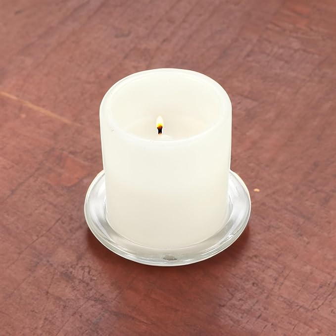 WGV Tea Light Votive Candle Holder Plate 4" W, Small Home Accent Decor - Image 4