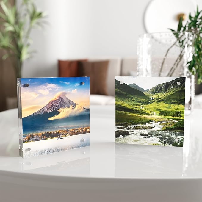 4x4 Acrylic Picture Frame 1 Pack, Desktop Display Decor Gift - Image 4