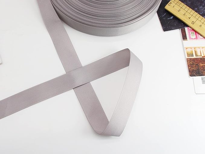 Jesep One Roll 100 Yards Soild Grosgrain Ribbon Boutique Gift Wrapping Package - Image 3