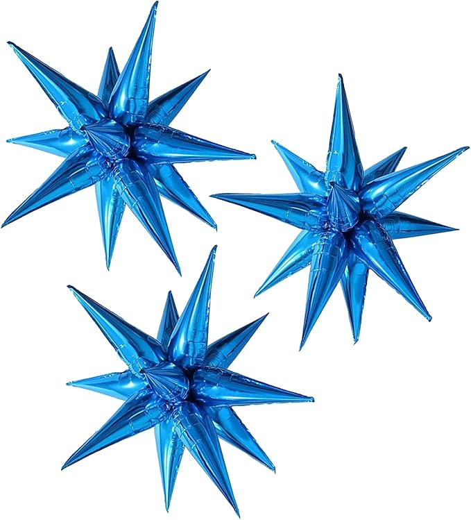 3pcs 26inch 3D Explosion Star foil balloon by Enimapod