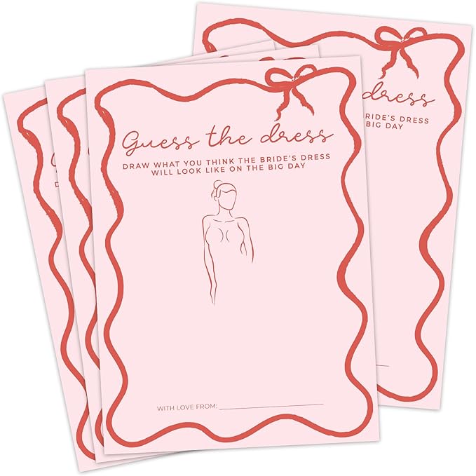 DEEKA 30 PCS Bridal Shower Games Card by DEEKA