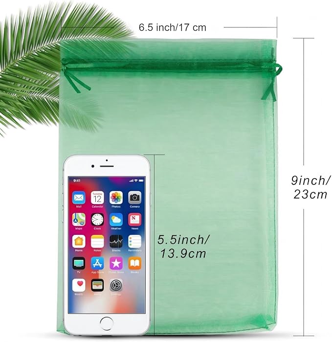 ANZNKU 100 Pack Organza Bags 6x9 Inch, Mesh Bags - Image 2