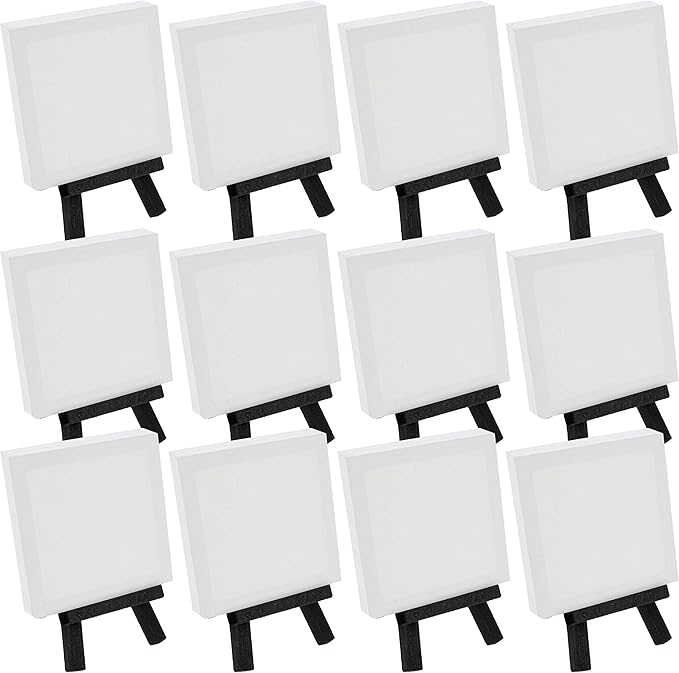U.S. Art Supply 3" x 3" Stretched Canvas by USArtSupply
