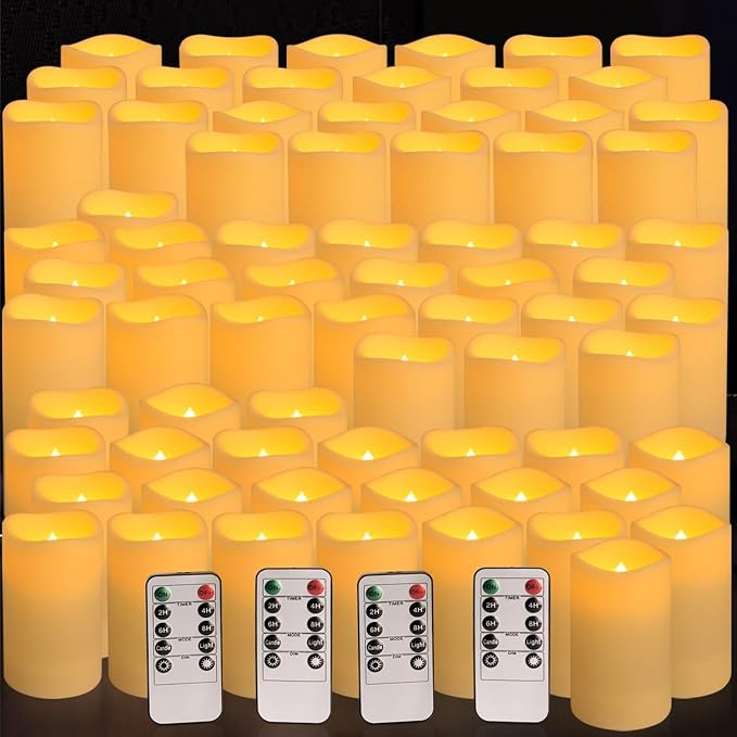 Set of 72 Waterproof Outdoor Flameless Candles, LED Candles - Image 7