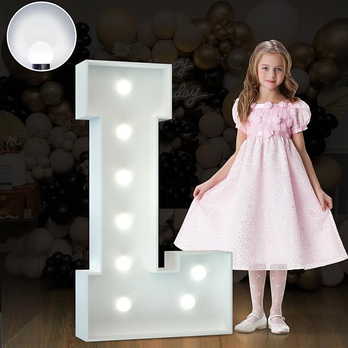 Marquee Letters 3 Feet Tall Large Light Up Letters Baby Shower Decorations by Letsmakeitimpressive
